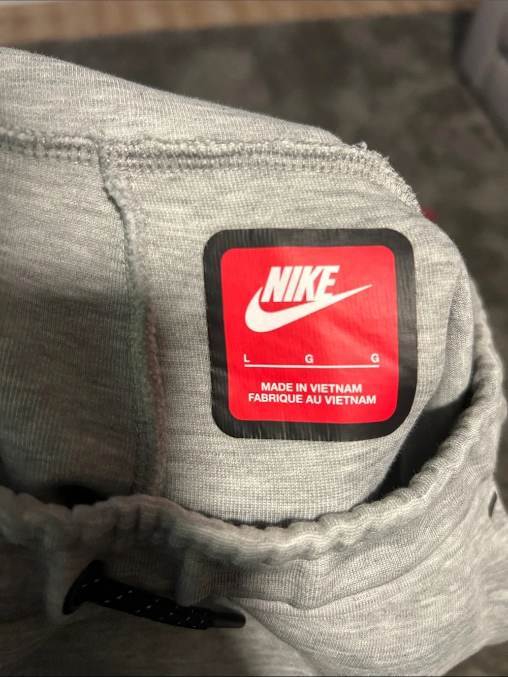Nike Kids Light Gray Slim Fleece Joggers
